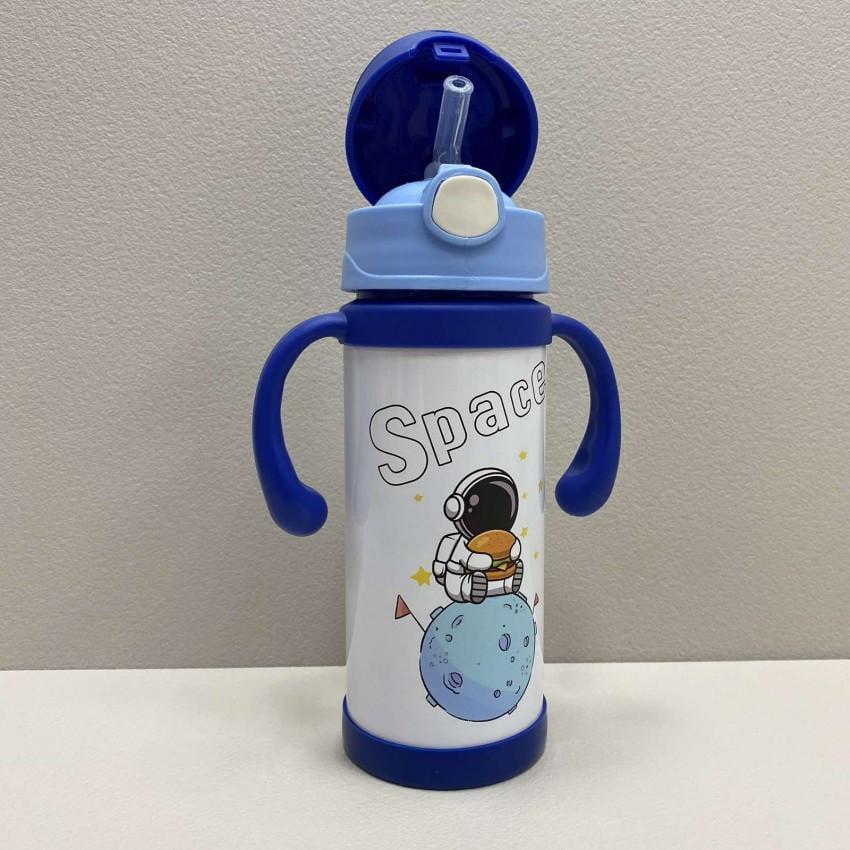 Термос-поїлка дитячий Stenson MT-3451 Space з ручками 350 мл Синій з білим (2087471360) - фото 2