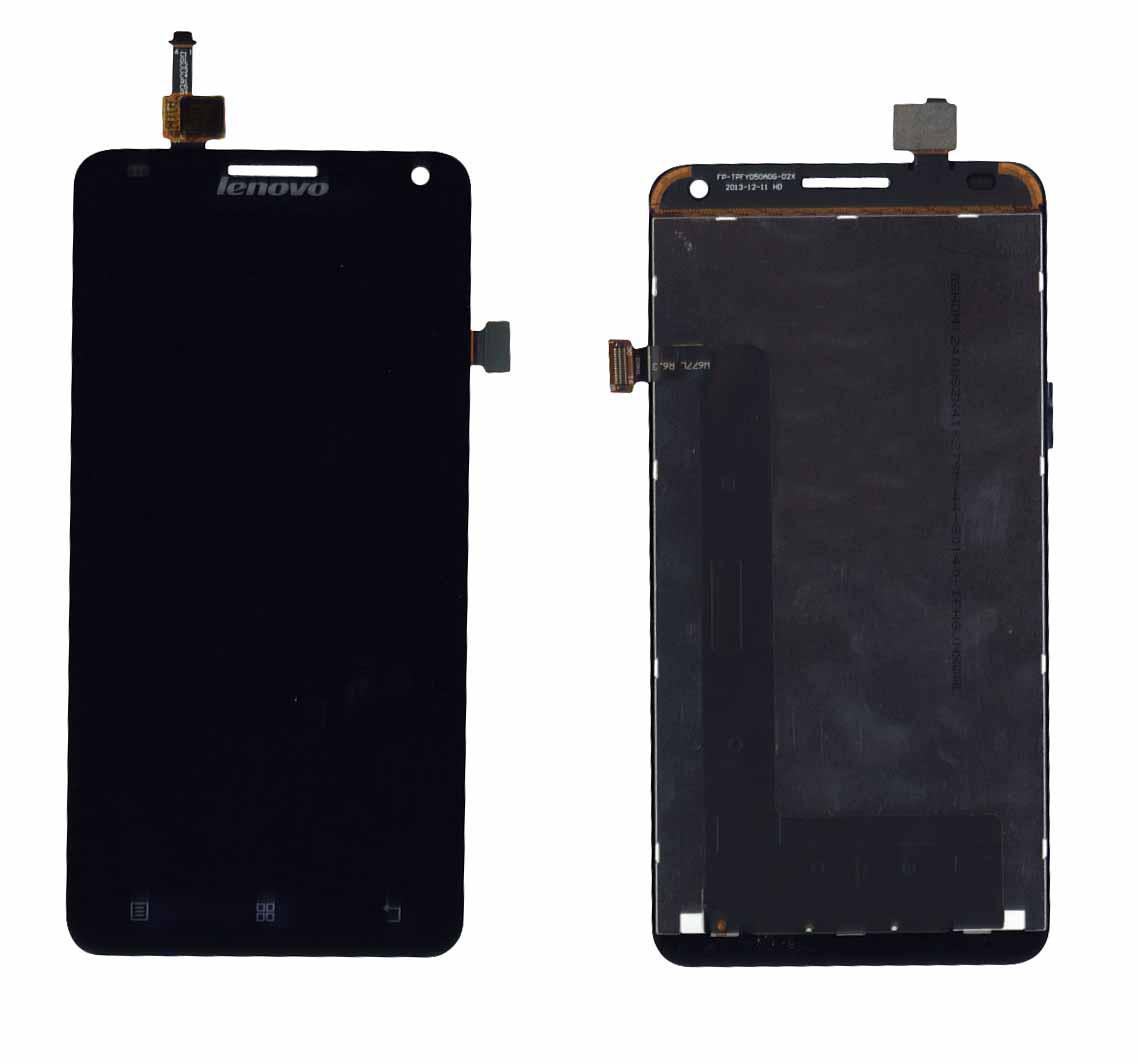 Матрица с тачскрином для телефона Lenovo IdeaPhone S580 Черный