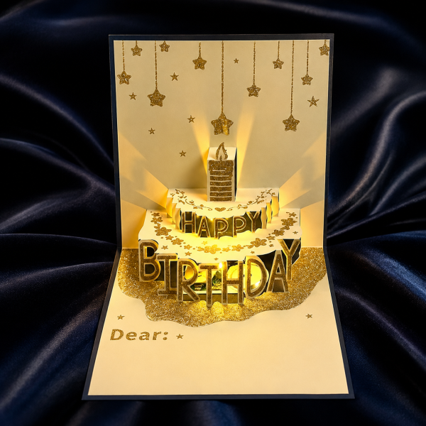 Открытка музыкальная поздравительная Happy Birthday с объемным тортом внутри и подсветкой Синий (36260086) Открытка музыкальная поздравительная Happy Birthday с объемным тортом внутри и подсветкой Синий (36260086)