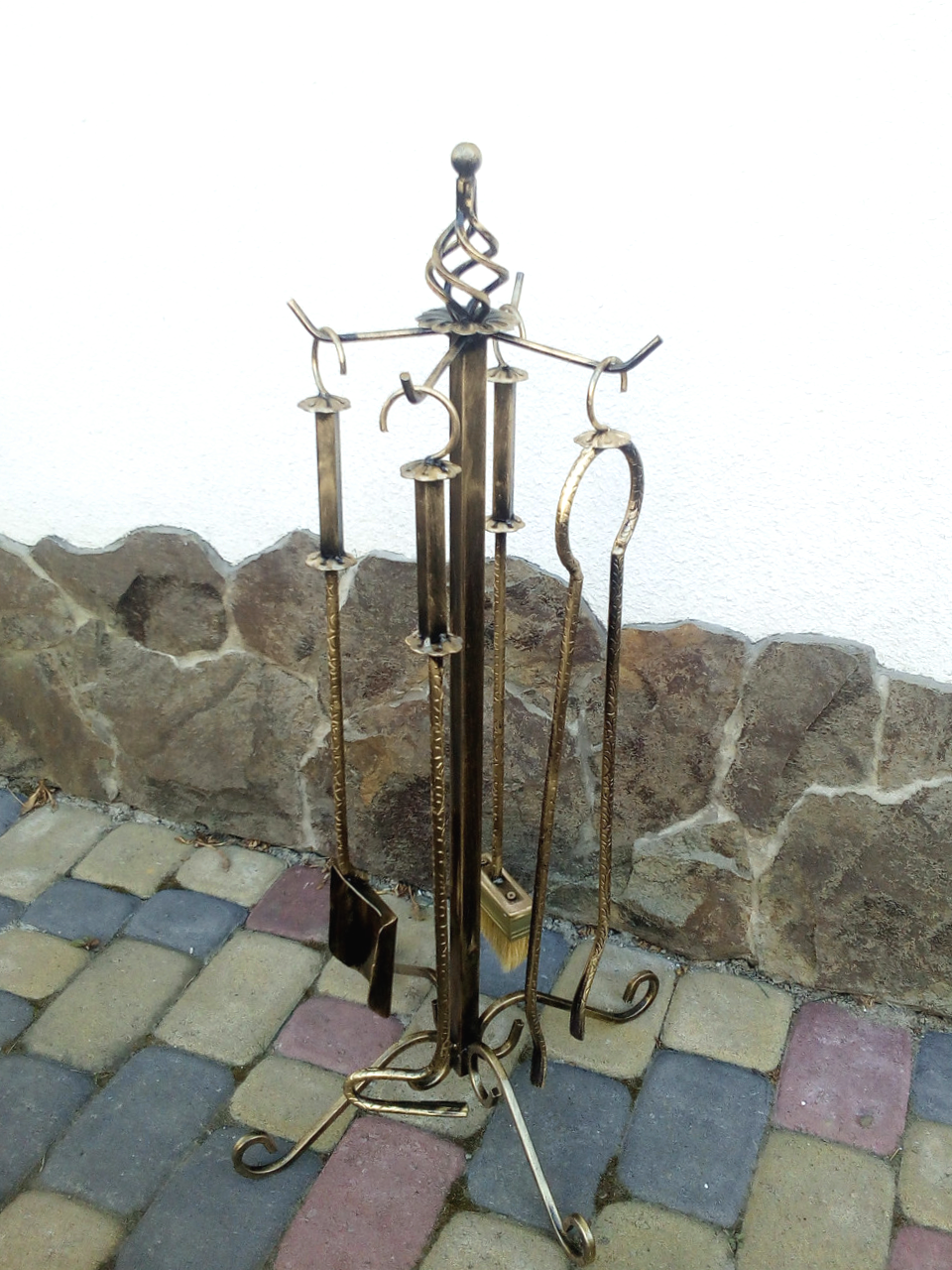 Набор каминных принадлежностей кованый 001 (14205997) - фото 2