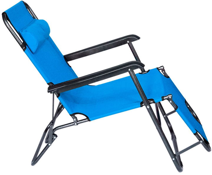 Кресло туристическое раскладное пляжное 156x60x80 см - фото 2
