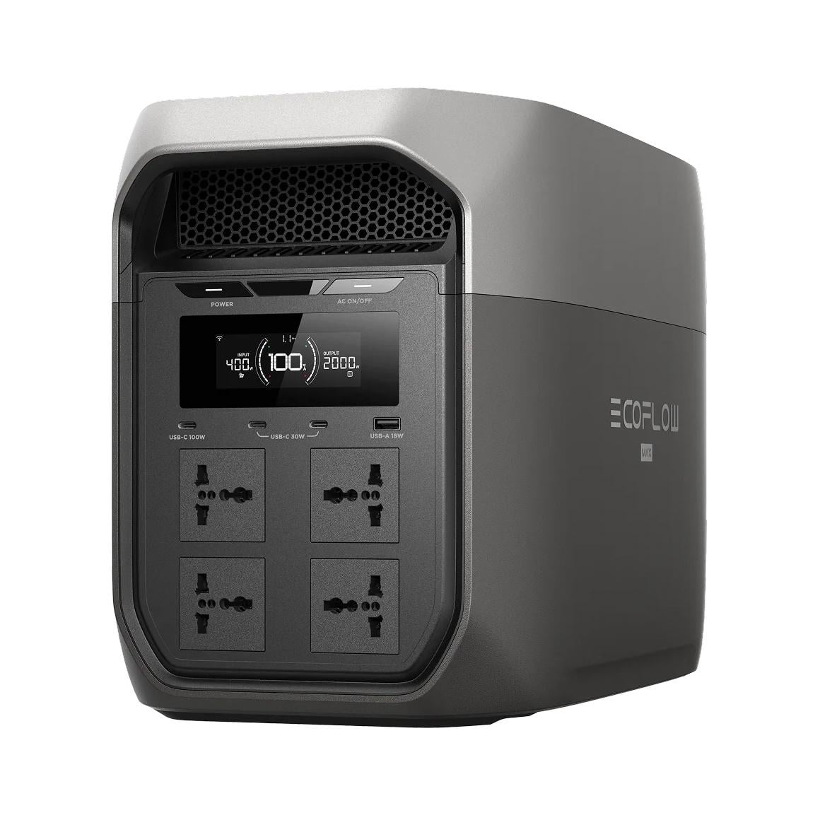 Зарядная станция портативная EcoFlow резервное питание с UPS Черный/Серый (74157)