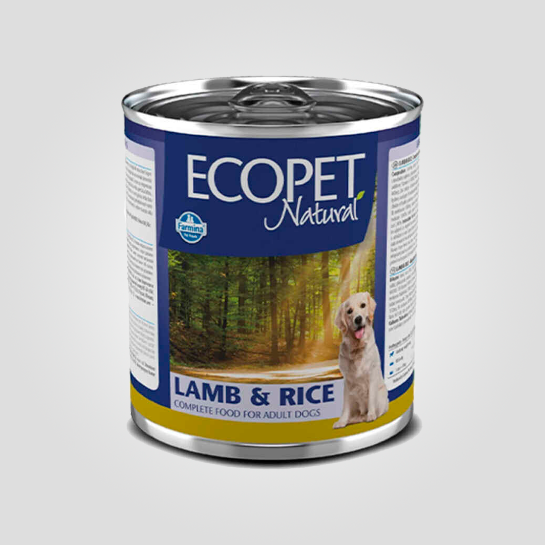 Корм вологий Farmina Ecopet Natural Dog для дорослих собак усіх порід із ягням та рисом 300 г  (20504359)