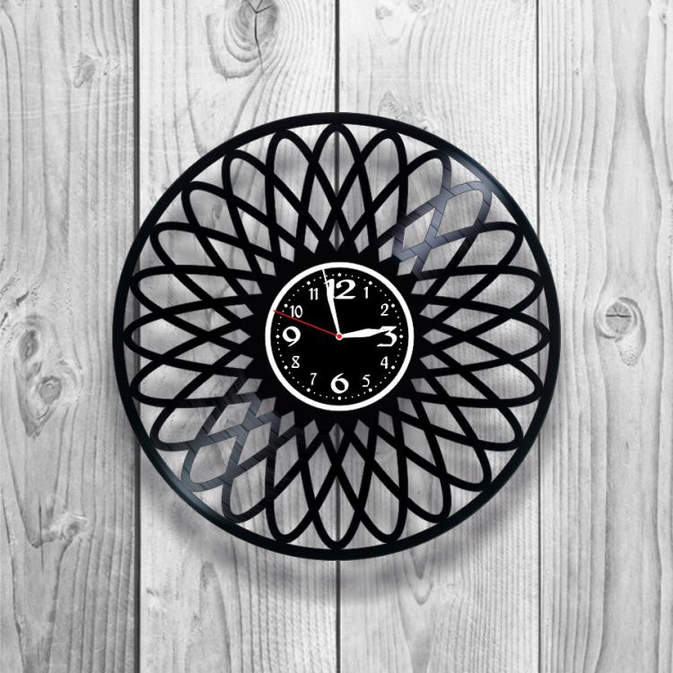 Часы настенные Лофт-ретро 0239 из виниловой пластинки