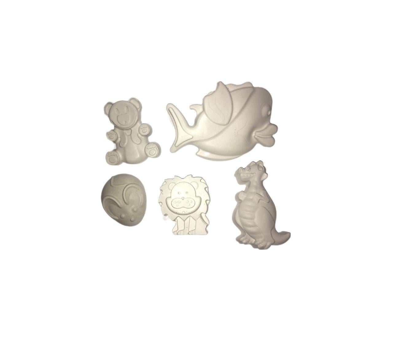 Фігурки для розмальовки 3D PandClub Тварини 5 шт. (ANM100)