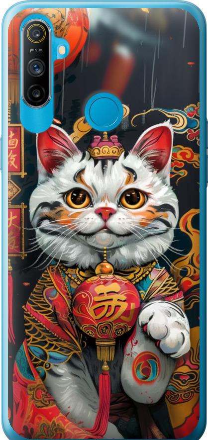 Чехол на Realme C3 China Cat v2 (6135t-1889-42517)