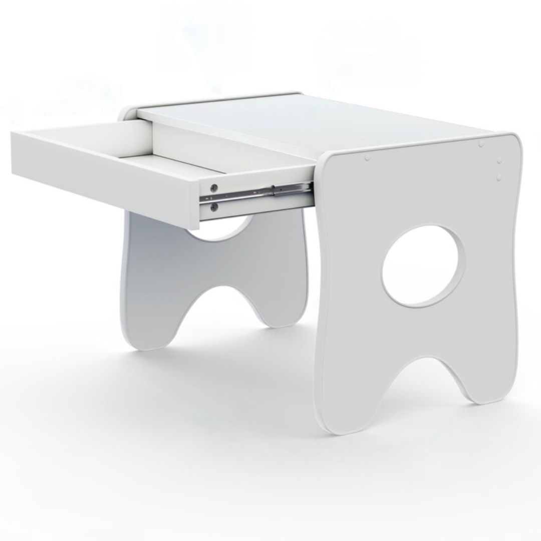 Детский столик игровой стол с ящиком 70х45х51 см Белый (43939)