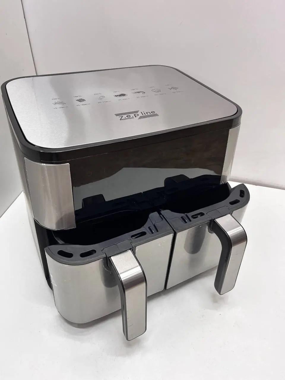 Аэрофритюрница ZepLine 2 чаши 4000 Вт на 12 л Аэрофритюрница ZepLine 2 чаши 4000 Вт на 12 л