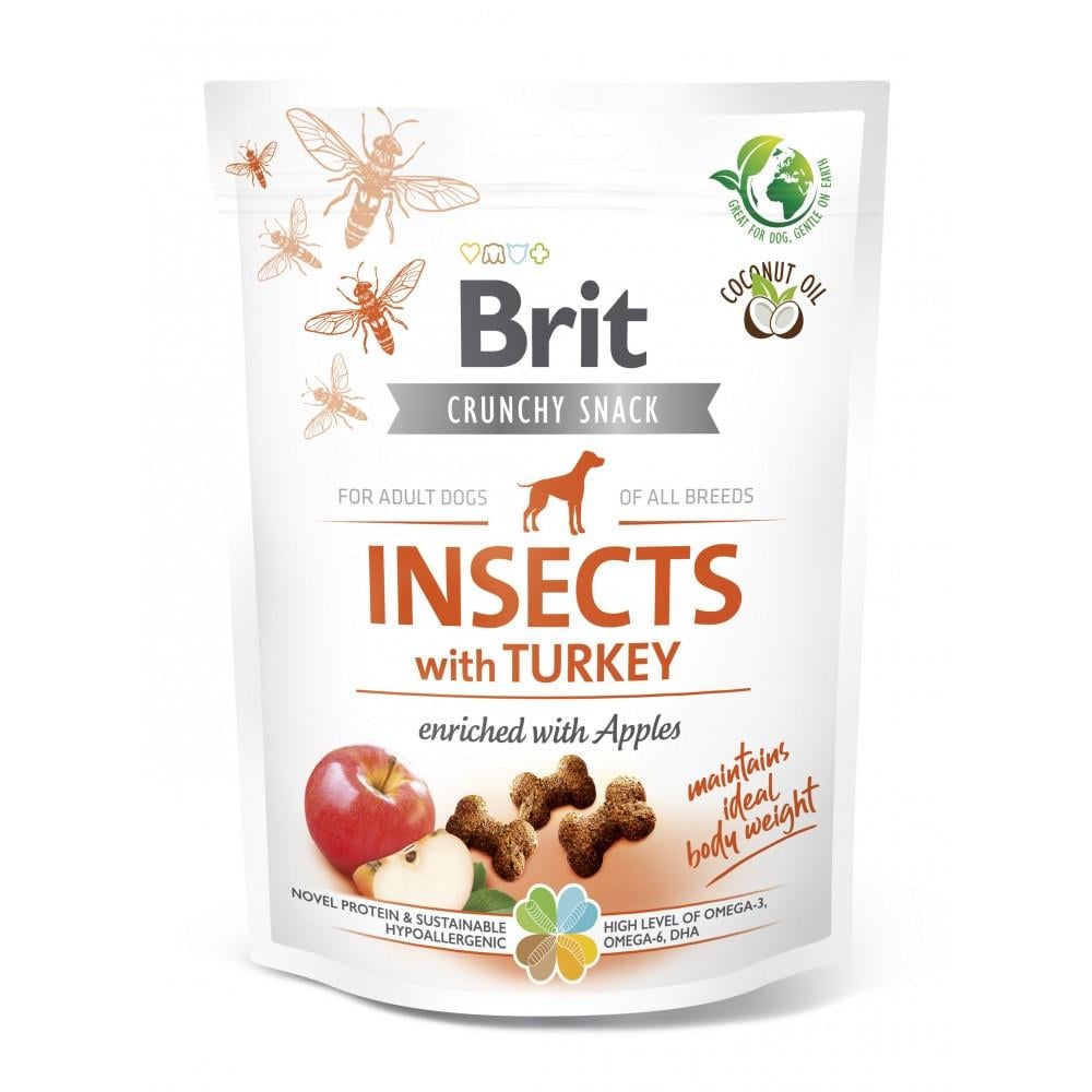 Ласощі для собак Brit Care Dog Crunchy Cracker Insects для підтримки ваги 200 г Ласощі для собак Brit Care Dog Crunchy Cracker Insects для підтримки ваги 200 г