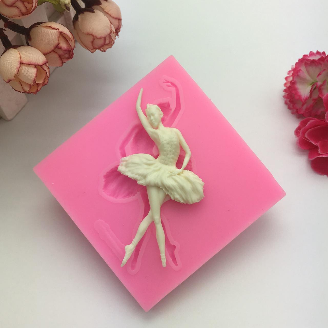 Молд силиконовый Балерина 84x84 мм Розовый (41149) Молд силиконовый Балерина 84x84 мм Розовый (41149)