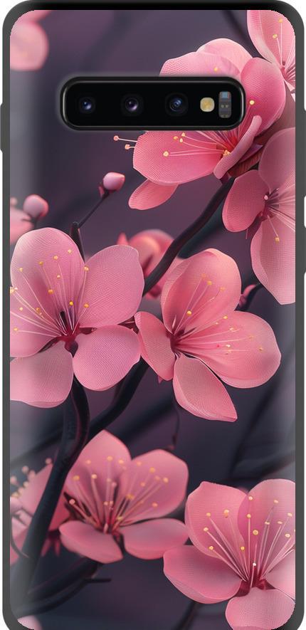 Чехол на Samsung Galaxy S10 Plus Пурпурная сакура (6075b-1649-42517)
