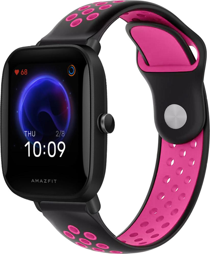 Ремешок Sport для Amazfit Bip U Black/Pink (23036-51)