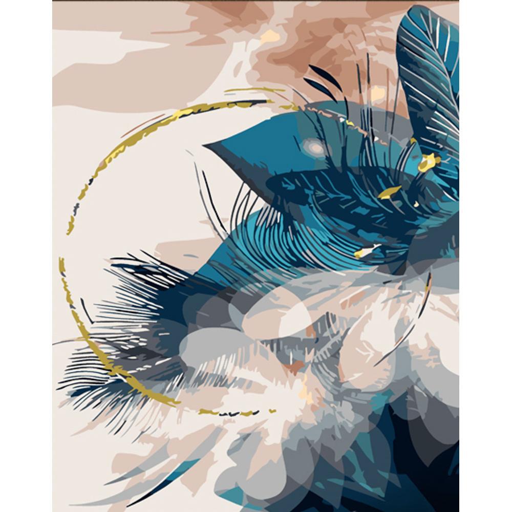 Картина по номерам Strateg Премиум Призрачный букет с лаком 30x40 см (SS6764)