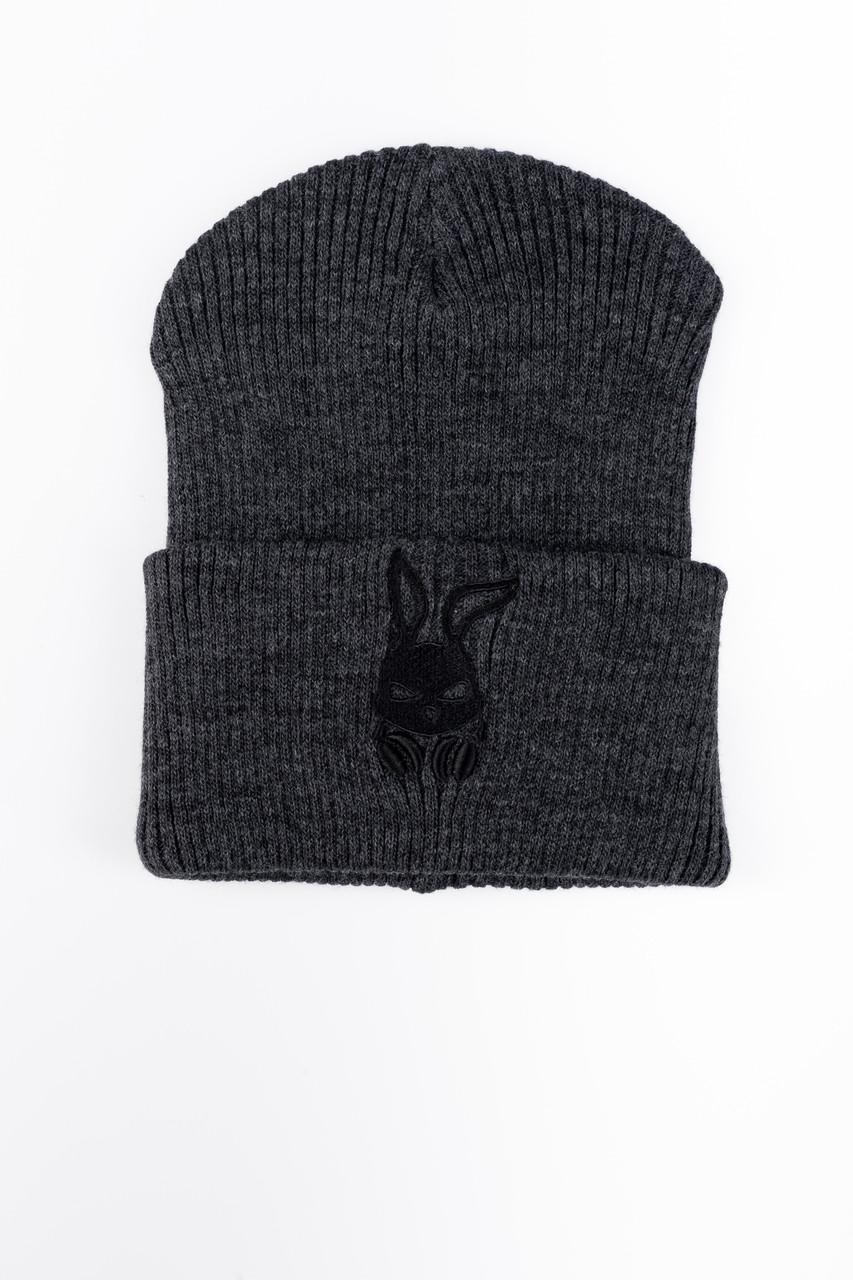 Шапка Intruder зимняя bunny logo Серый (1314837174)