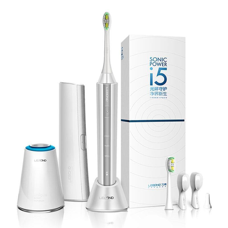 Зубная щетка звуковая Lebond I5 2 насадки White (1151)