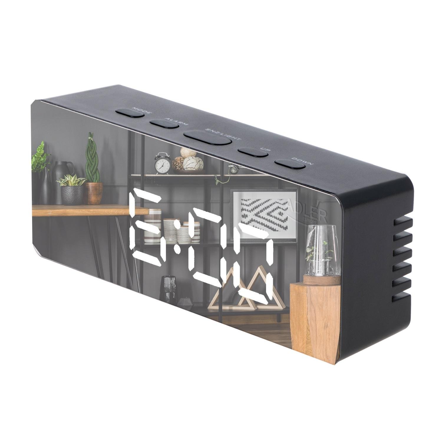 Часы Adler AD 1189 с термометром USB питания 3 режима сигнала (04086) - фото 3 Часы Adler AD 1189 с термометром USB питания 3 режима сигнала (04086) - фото 3