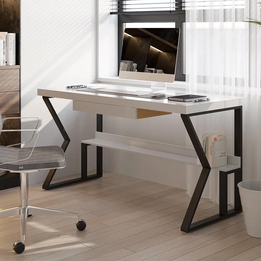 Письменный стол YANLOFT 32мм 135х60 см в стиле лофт (LT0160)