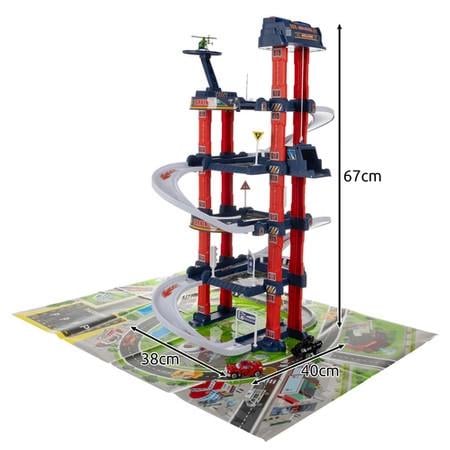 Игровой гараж с машинками и лифтом Kruzzel 24646 4 уровня/световые и звуковые эффекты - фото 2 Игровой гараж с машинками и лифтом Kruzzel 24646 4 уровня/световые и звуковые эффекты - фото 2