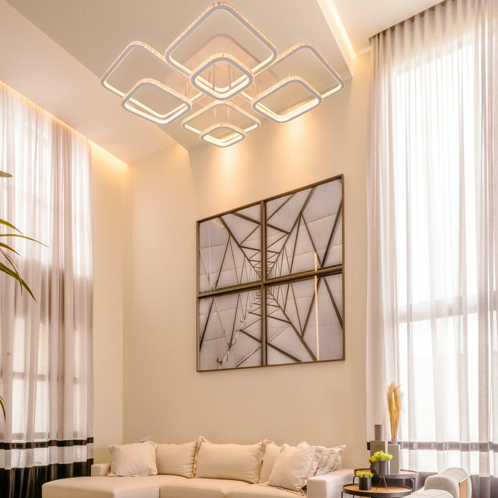 Люстра светодиодная DK5868B/8 WH RGB 552W+14W на 8 плафонов (000035873) - фото 10 Люстра светодиодная DK5868B/8 WH RGB 552W+14W на 8 плафонов (000035873) - фото 10