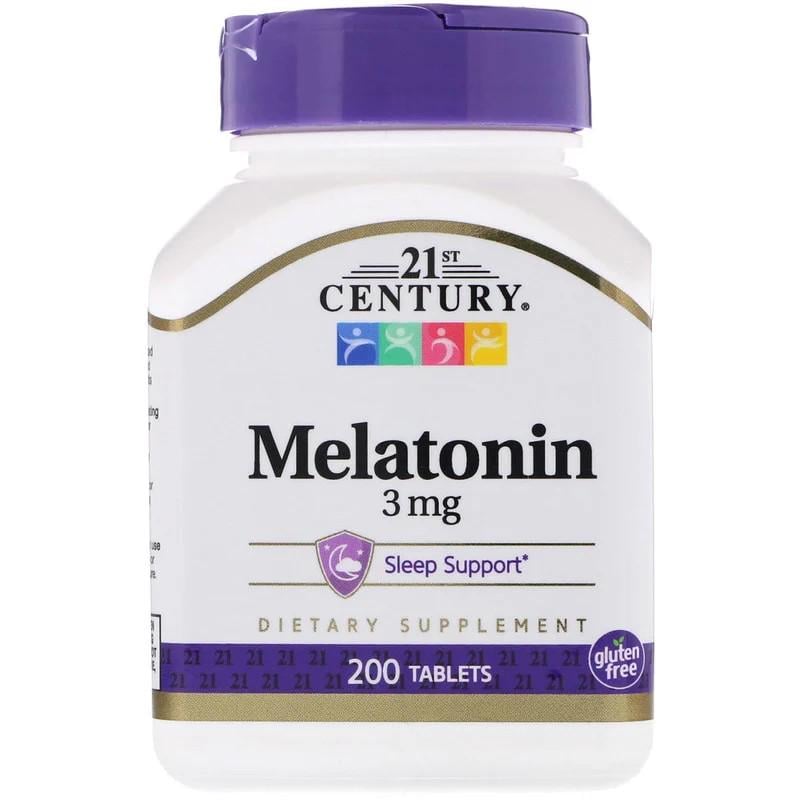 Мелатонин 21st Century Melatonin 3 мг 200 таблеток Мелатонин 21st Century Melatonin 3 мг 200 таблеток