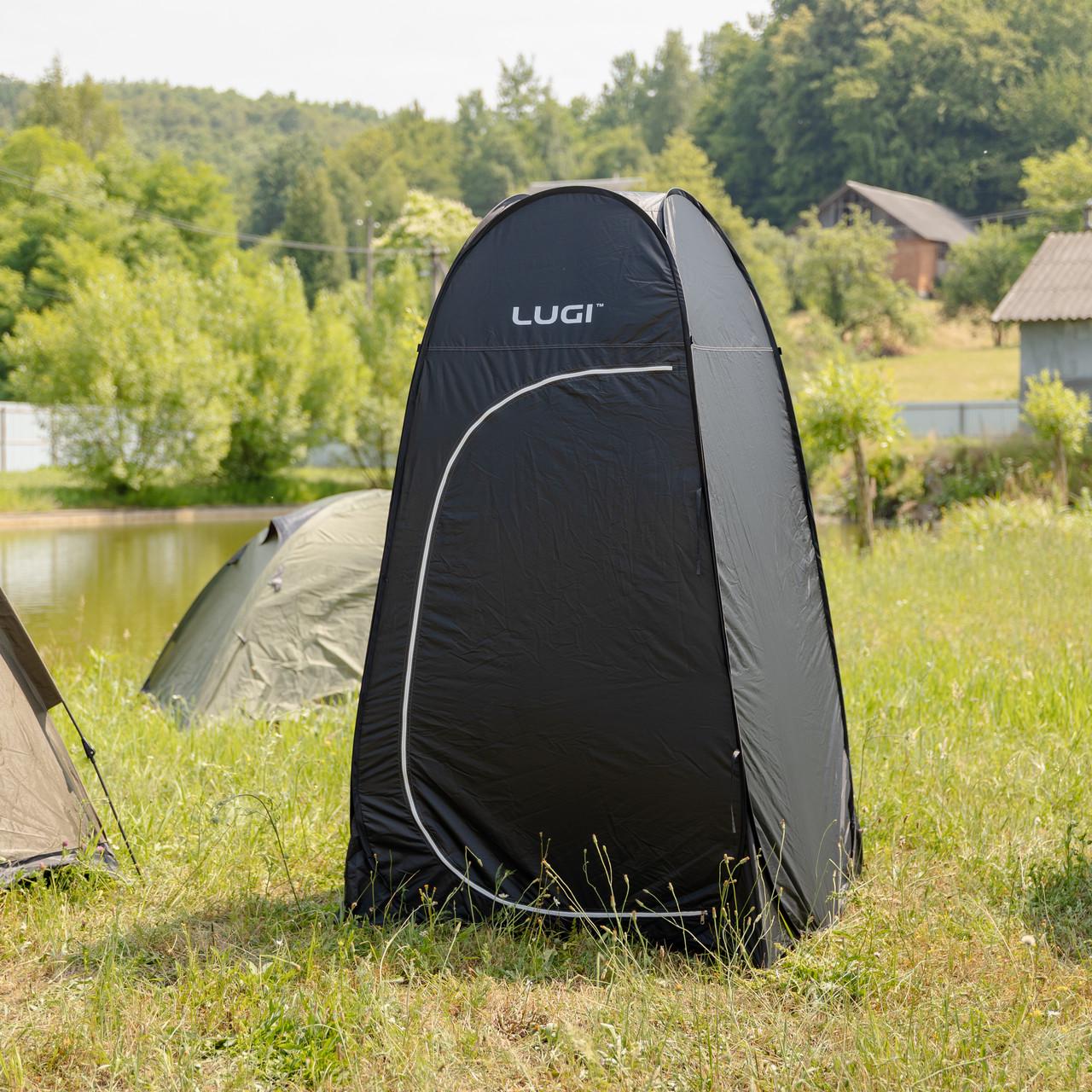 Палатка LU-015DB душ-туалет для кемпинга автомат 120x120x190 см Черный (7456)