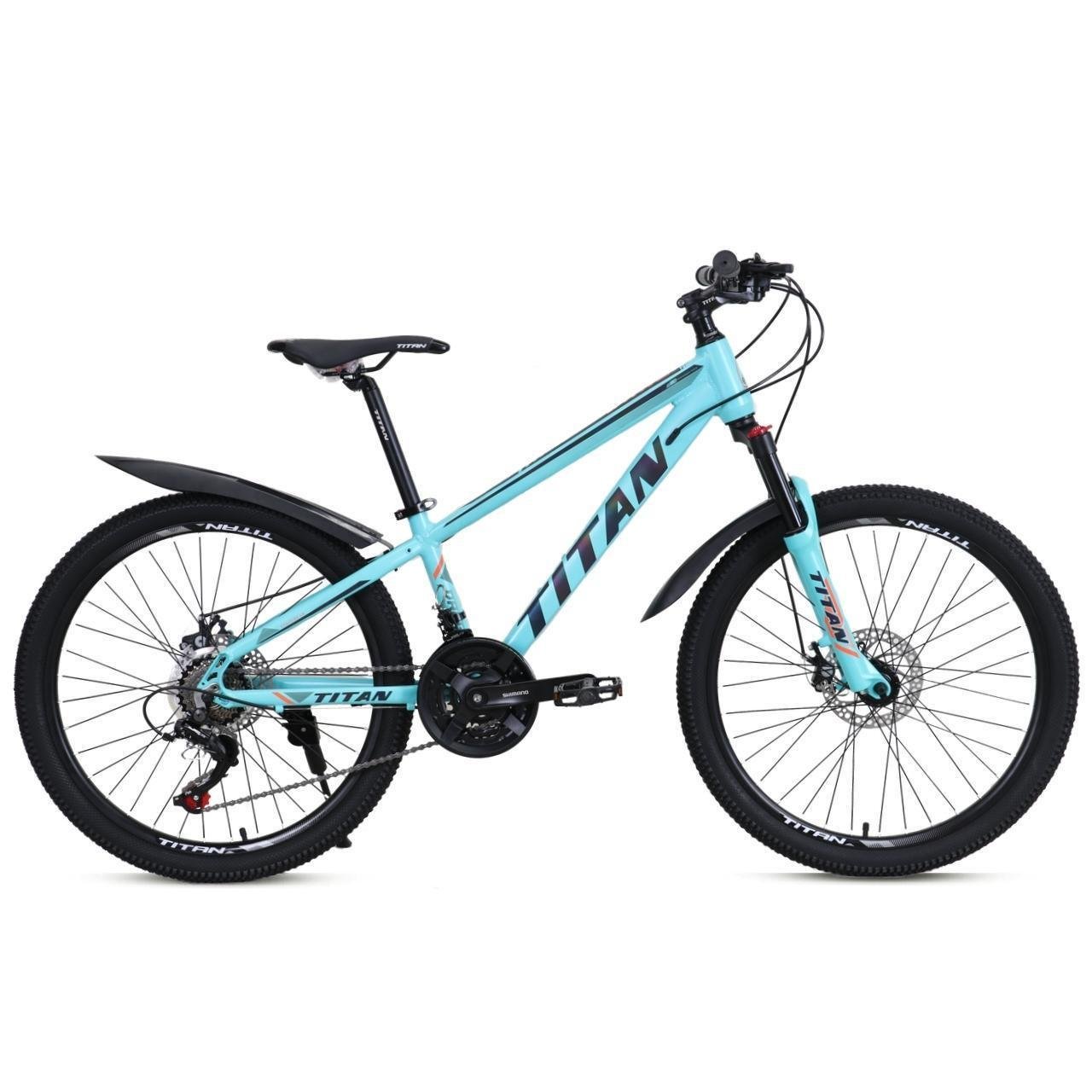 Велосипед подростковый Titan Drag 2022 Shimano 24" 12" Бирюзовый