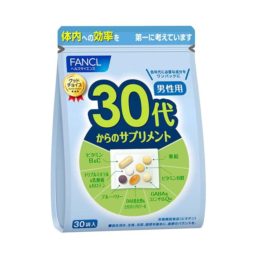 Комплекс витаминов и минералов Fancl для мужчин 30+ 30 дней 30 шт. (2634016717)