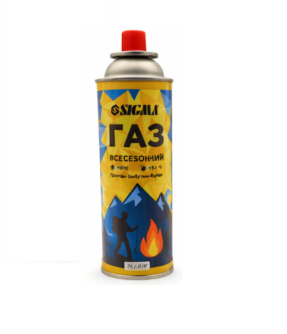 Баллон газовый всесезонный Sigma 220 г/400 мл цанговый 8 шт.