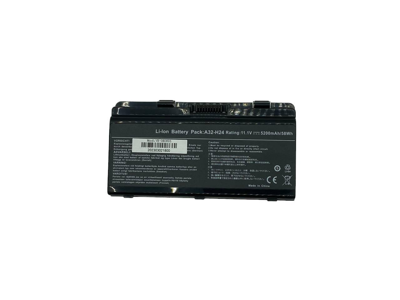 Акумулятор для ноутбука Hasee A32-H24 Elegance A300 11,1V 5200 mAh OEM Black - фото 1