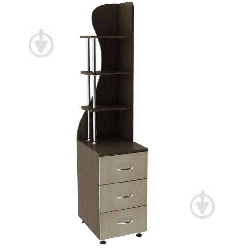 Комод с надстройкой Тиса Мебель К-43р Венге/Дуб молочный Комод с надстройкой Тиса Мебель К-43р Венге/Дуб молочный