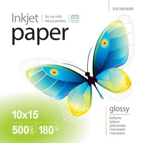 Фотопапір PrintPro глянцевий A6 10x15 см 180 г/м² 500 арк. (MCT-PGE1805004R)