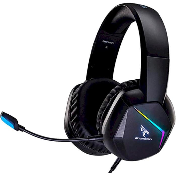 Гарнитура геймерская с подключением 3,5 мм USB и LED-подсветкой Черный (620233)