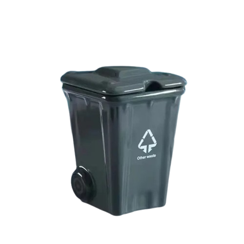 Чашка Stenson YG01182 Trash can керамическая 400 мл Темно-серый (ab35373e) Чашка Stenson YG01182 Trash can керамическая 400 мл Темно-серый (ab35373e)
