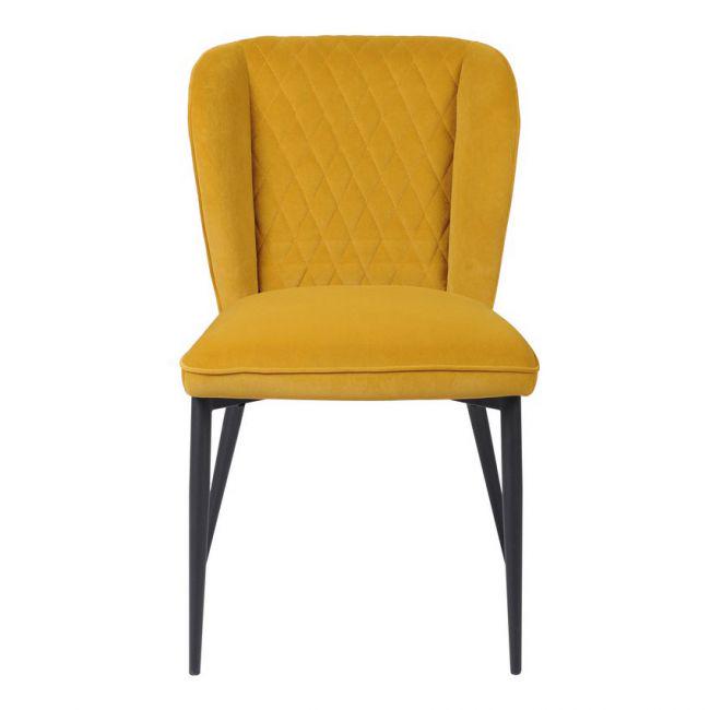 Стул обеденный Ветро M-44 820х490х650 мм Горчичный/Черный