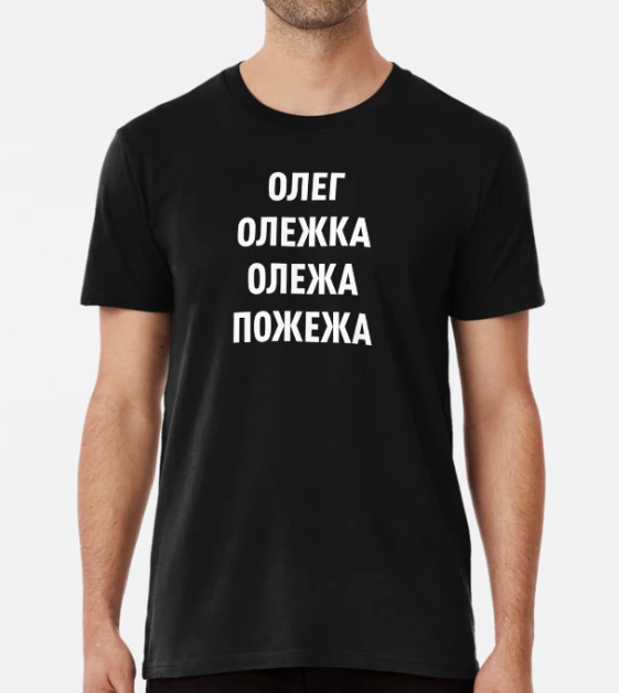 Футболка мужская Stedman с принтом "Олег Олежка Олежа Пожежа" XL Черный (ИМ126-4)