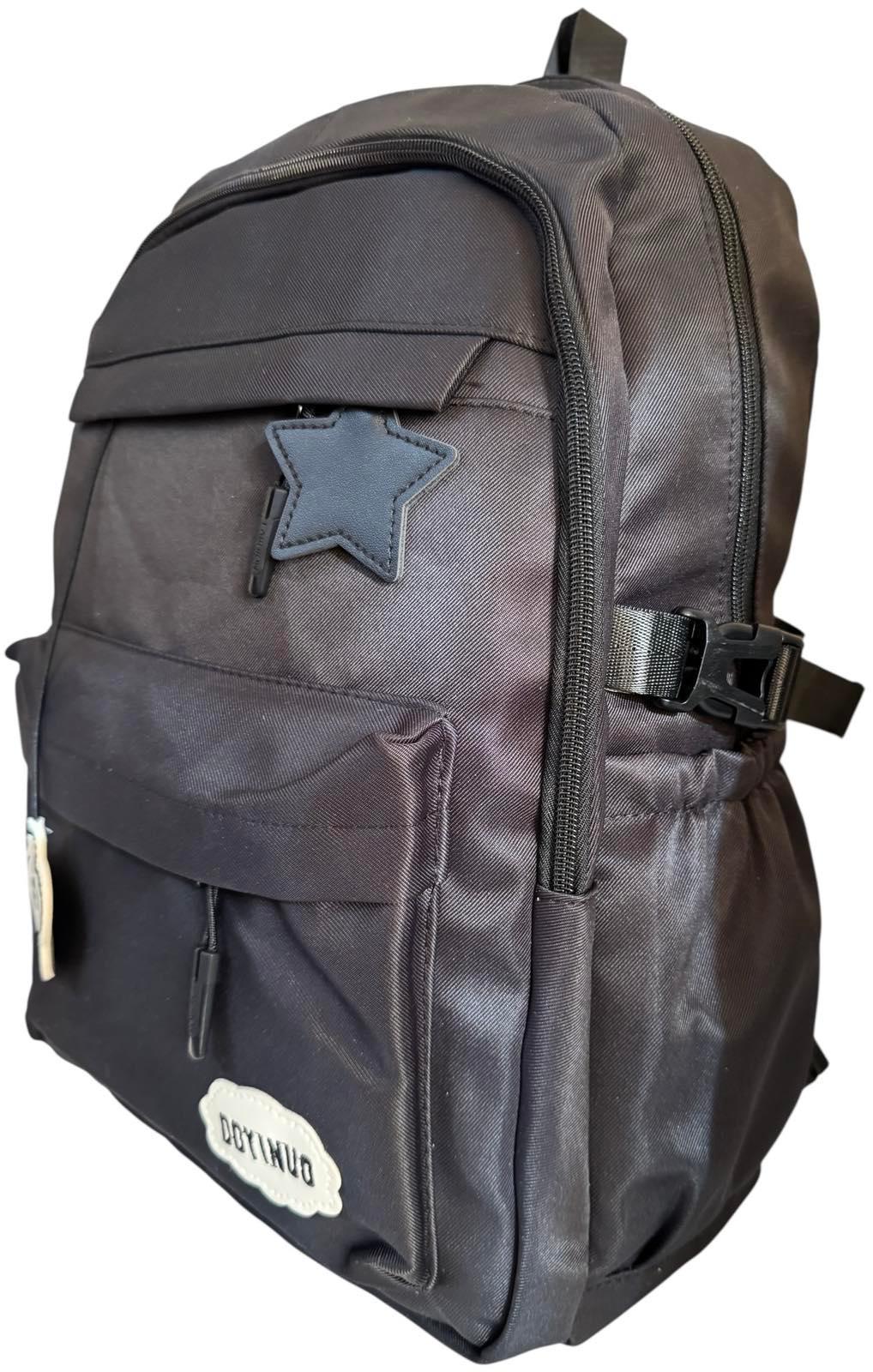 Рюкзак шкільний з трьома відділеннями Чорний (5108B) - фото 4