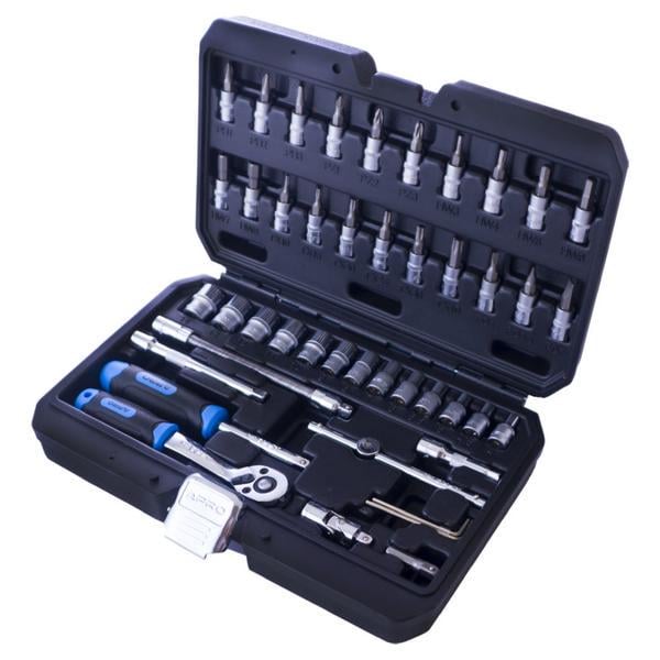 Набор инструментов Apro 1/4" 46 ед. (251446)