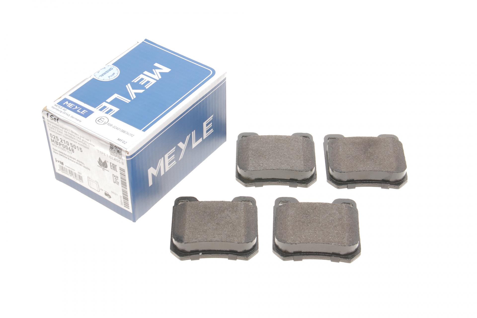 Колодки тормозные задние Meyle для Opel Omega A/B (025 210 5015)