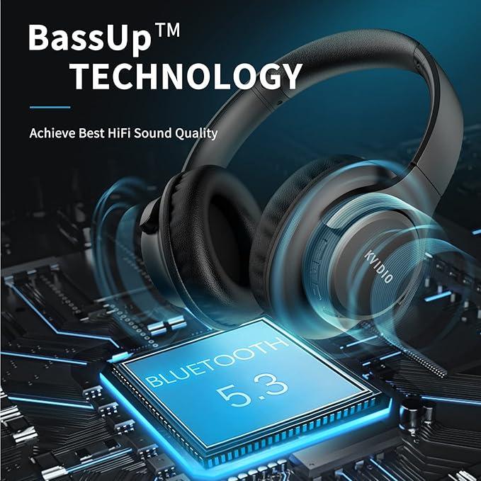 Навушники бездротові KVIDIO з мікрофоном - фото 4 Навушники бездротові KVIDIO з мікрофоном - фото 4