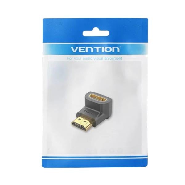 Адаптер-перехідник кутовий VENTION Up 90 HDMI Male-Female Чорний (605704) - фото 3