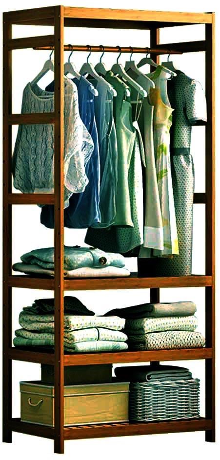 Вешалка-стойка для одежды из дерева Китен 60 Капучино (СВГ-602109)