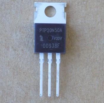 Транзистор PTP20N50A/TO220 для HP20N50/SiHFB20N50K/IRFB18N50K 500V/20A (24859)