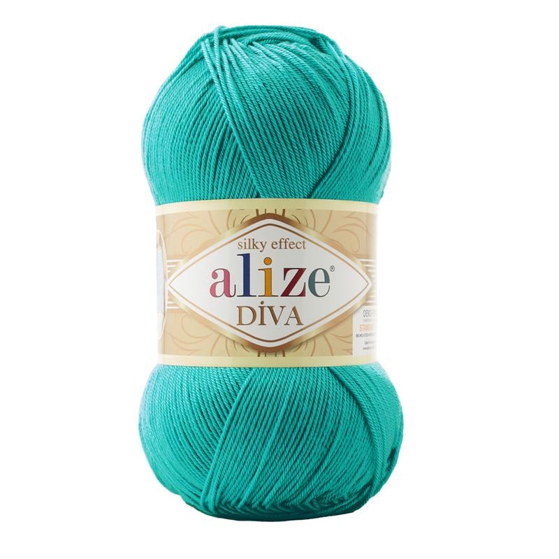 Пряжа Alize Diva 610 Нефрит