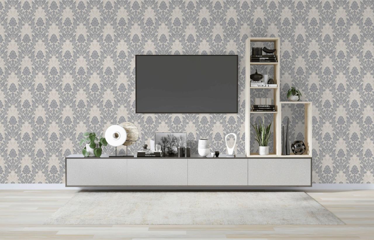 Обои флизелиновые SINTRA Merida 449158 вспененный винил 1,06х10,05 м Бежевый