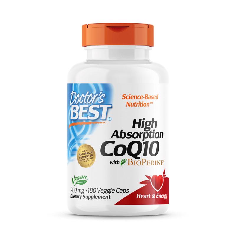 Натуральная добавка Doctor's Best CoQ10 BioPerine 200 мг 180 вегакапс. (5313)