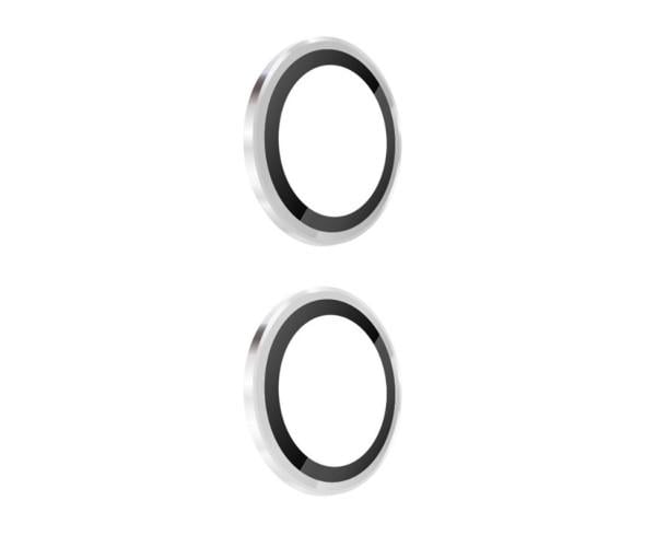 Защитное стекло с рамкой CD Pattern для Xiaomi Poco X7 Pro / Redmi Turbo 4 на заднюю камеру Серебряный