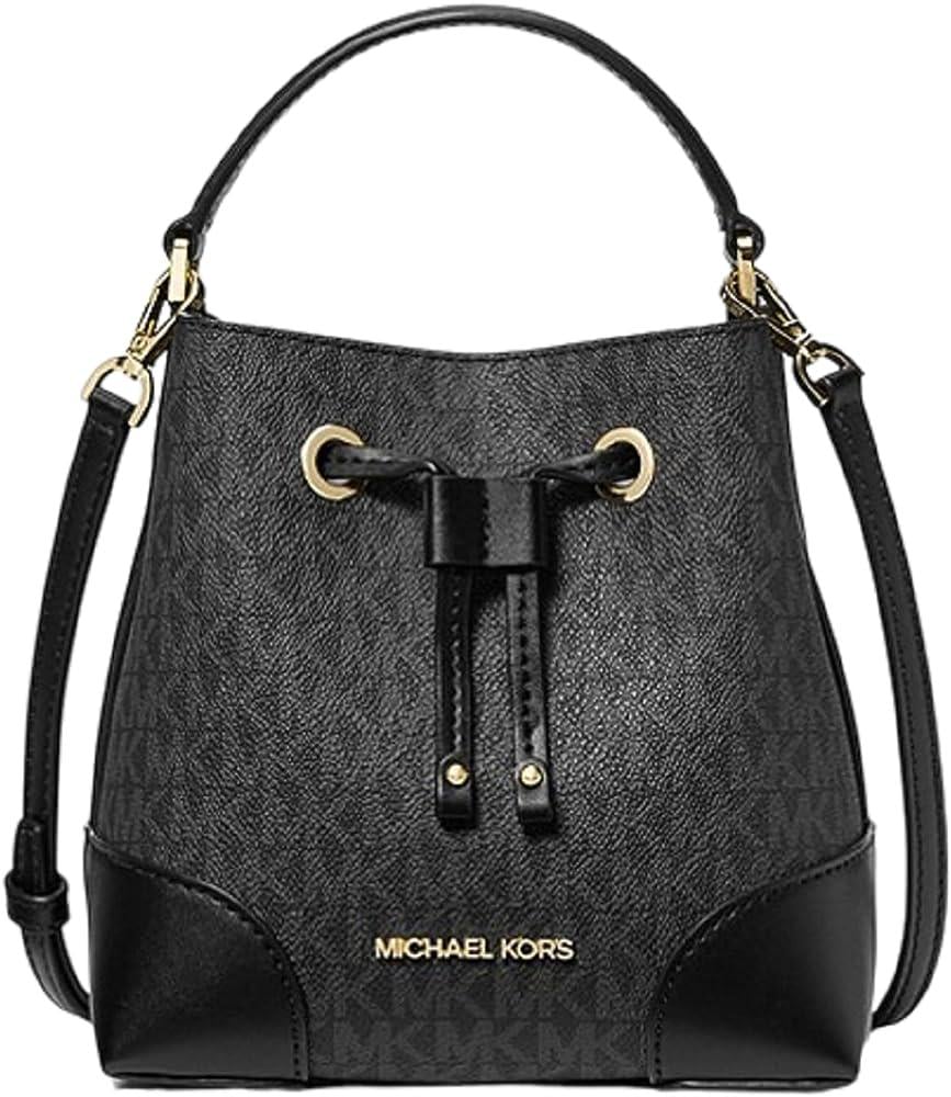 Сумка женская Michael Kors Mercer Small Logo Bucket Bag Черный - фото 1