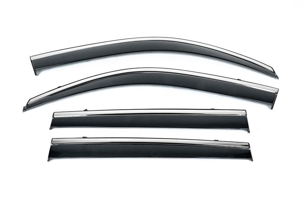 Ветровики с хромом Niken Toyota Land Cruiser Prado 150 4 шт. (125712)