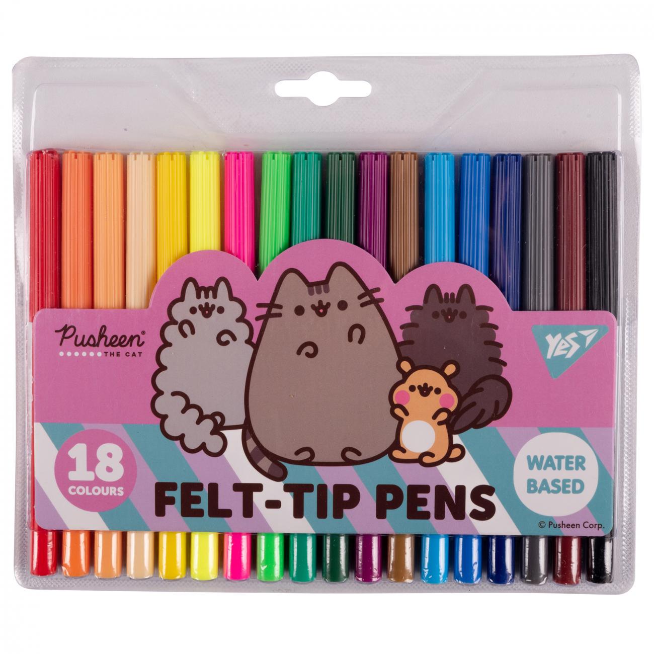 Фломастери Yes Pusheen Friends 18 кольорів (MTT-190053)