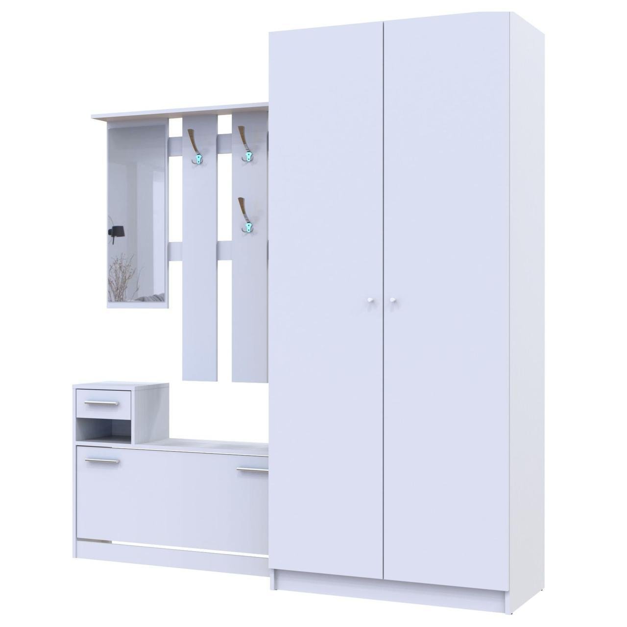 Прихожая Doros Alice и шкаф Promo Белый (DRS-011385)